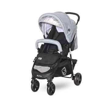 Lorelli kolica za bebe Martina black/sliver blue + footcover (2021)-3 Lorelli kolica za bebe Martina black/sliver blue + footcover (2021)-3